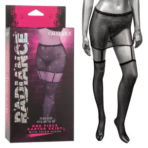 1pc Garter Skirt w Thigh Highs - Plus *