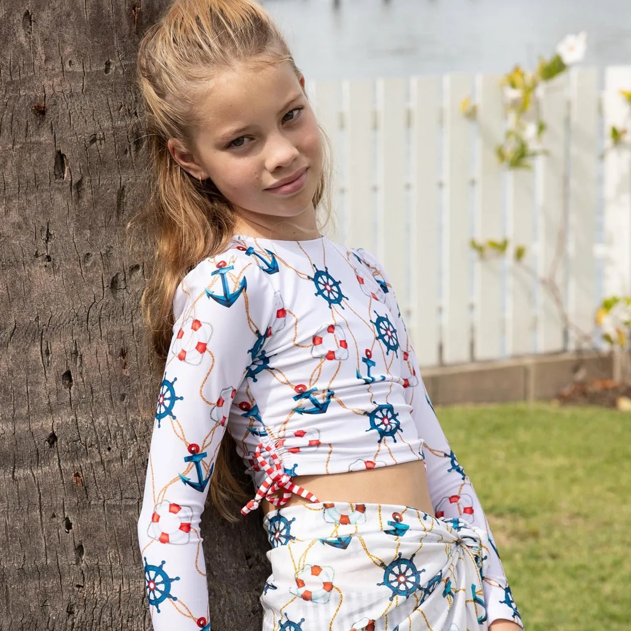 2 Piece Swimsuit Set with Side Ties