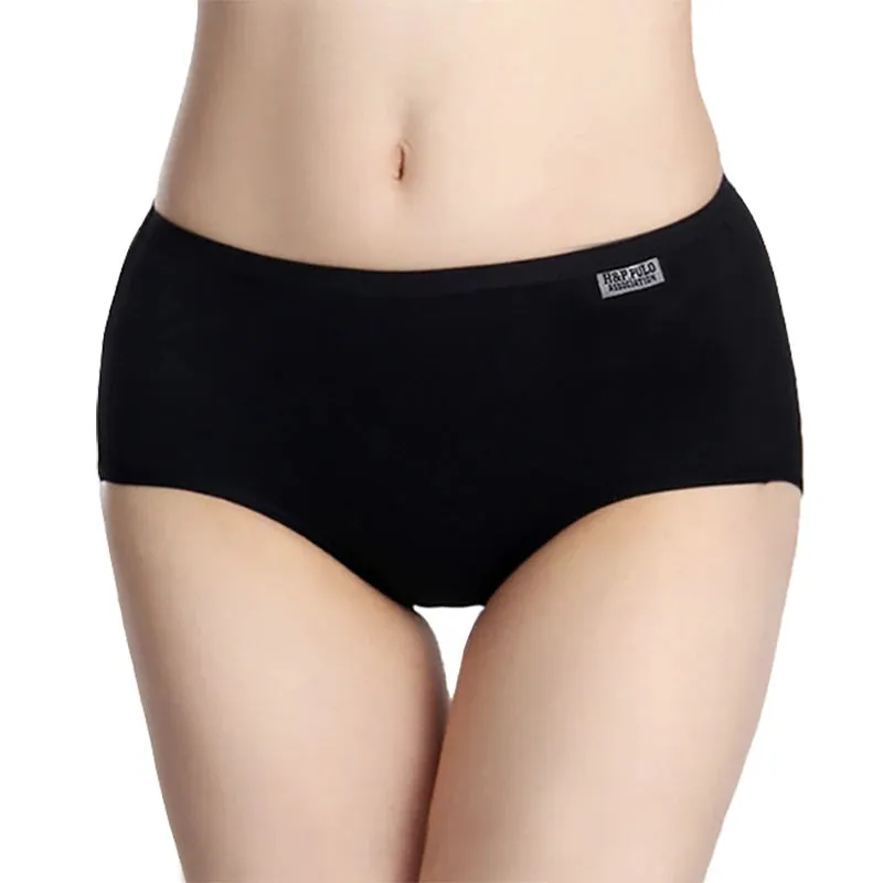 3Pcs Plus Size Cotton Briefs - Sexy Solid Color Women's Underwear Shorts Set