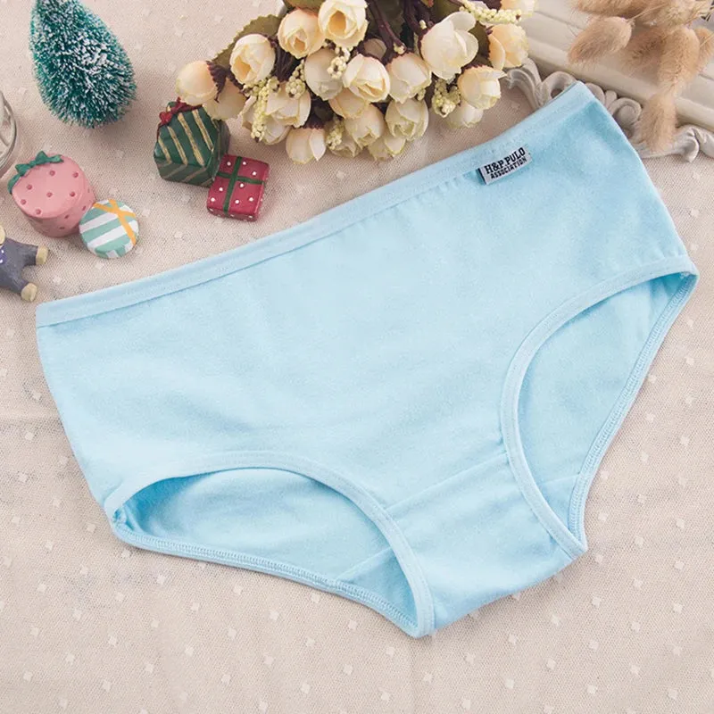 3Pcs Plus Size Cotton Briefs - Sexy Solid Color Women's Underwear Shorts Set