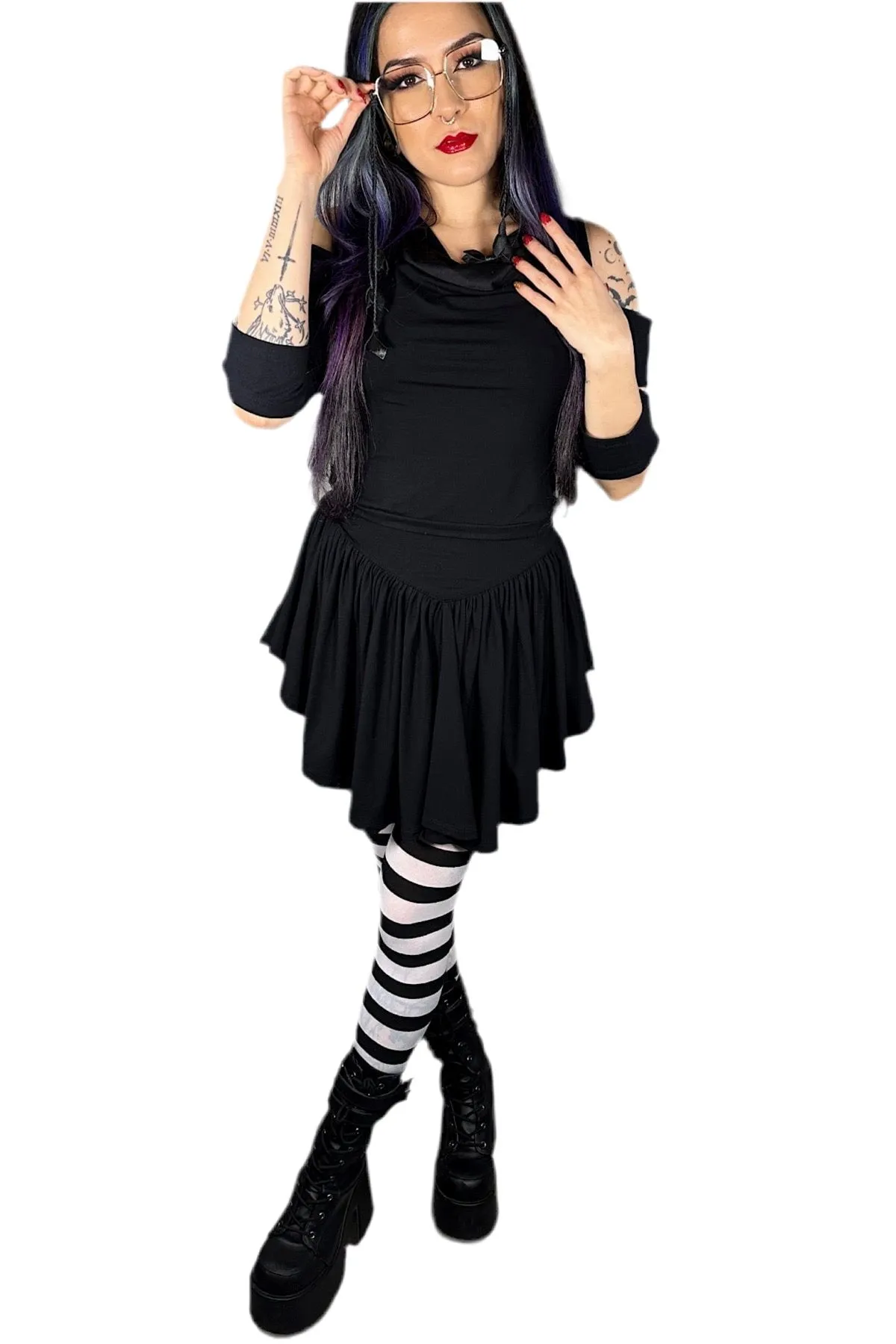 5D x Stellar Dust Hemera Mini Skirt - viscose - last size Medium