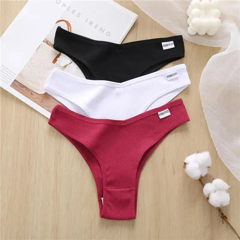 5PCS/Set Cotton Lingerie Panties Sexy Underwear Women Briefs