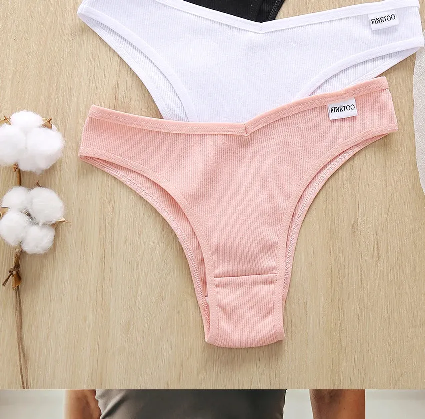5PCS/Set Cotton Lingerie Panties Sexy Underwear Women Briefs