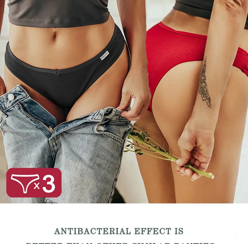 5PCS/Set Cotton Lingerie Panties Sexy Underwear Women Briefs