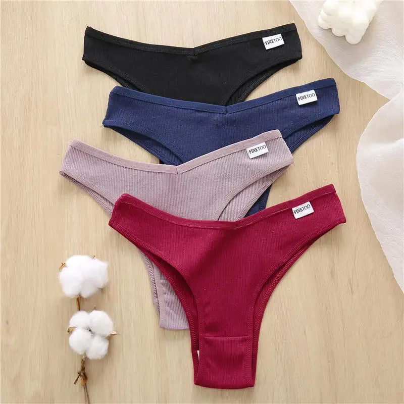 5PCS/Set Cotton Lingerie Panties Sexy Underwear Women Briefs