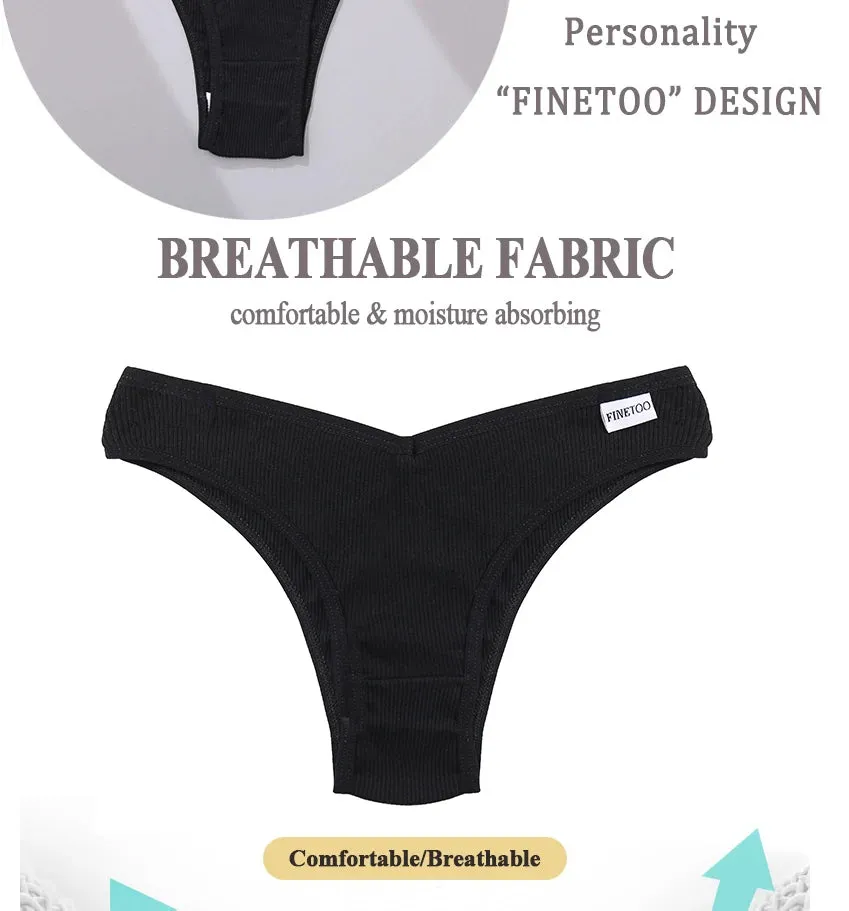 5PCS/Set Cotton Lingerie Panties Sexy Underwear Women Briefs