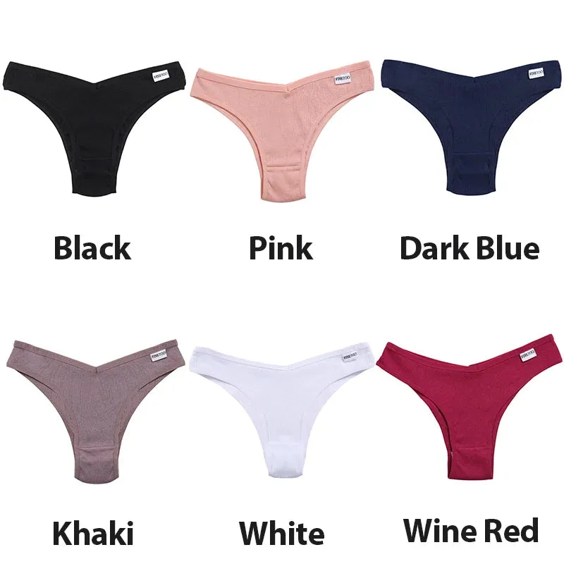 5PCS/Set Cotton Lingerie Panties Sexy Underwear Women Briefs