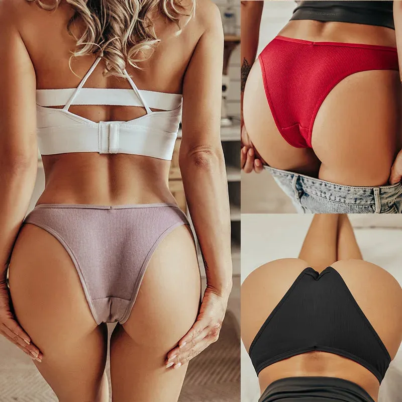 5PCS/Set Cotton Lingerie Panties Sexy Underwear Women Briefs