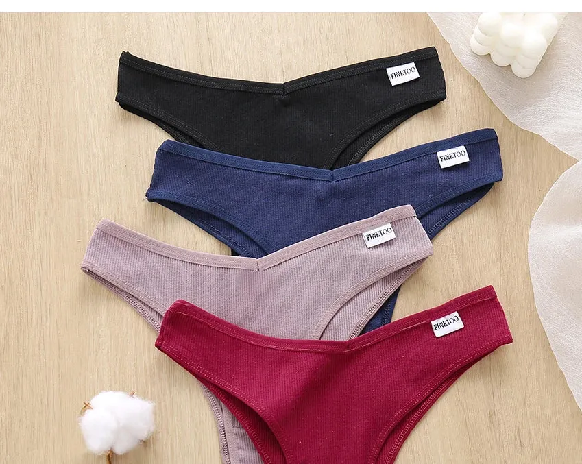 5PCS/Set Cotton Lingerie Panties Sexy Underwear Women Briefs