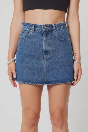 Abrand Aline Skirt - Bella - Mid Blue