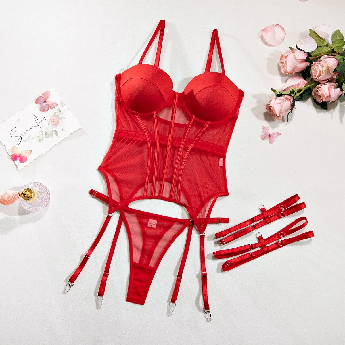 Adele | Lace Lingerie Ensemble