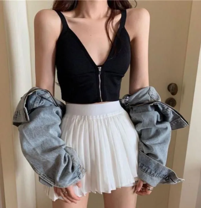 Alessia Zipper Cami Top