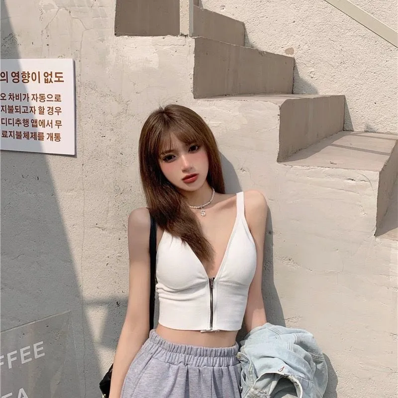 Alessia Zipper Cami Top