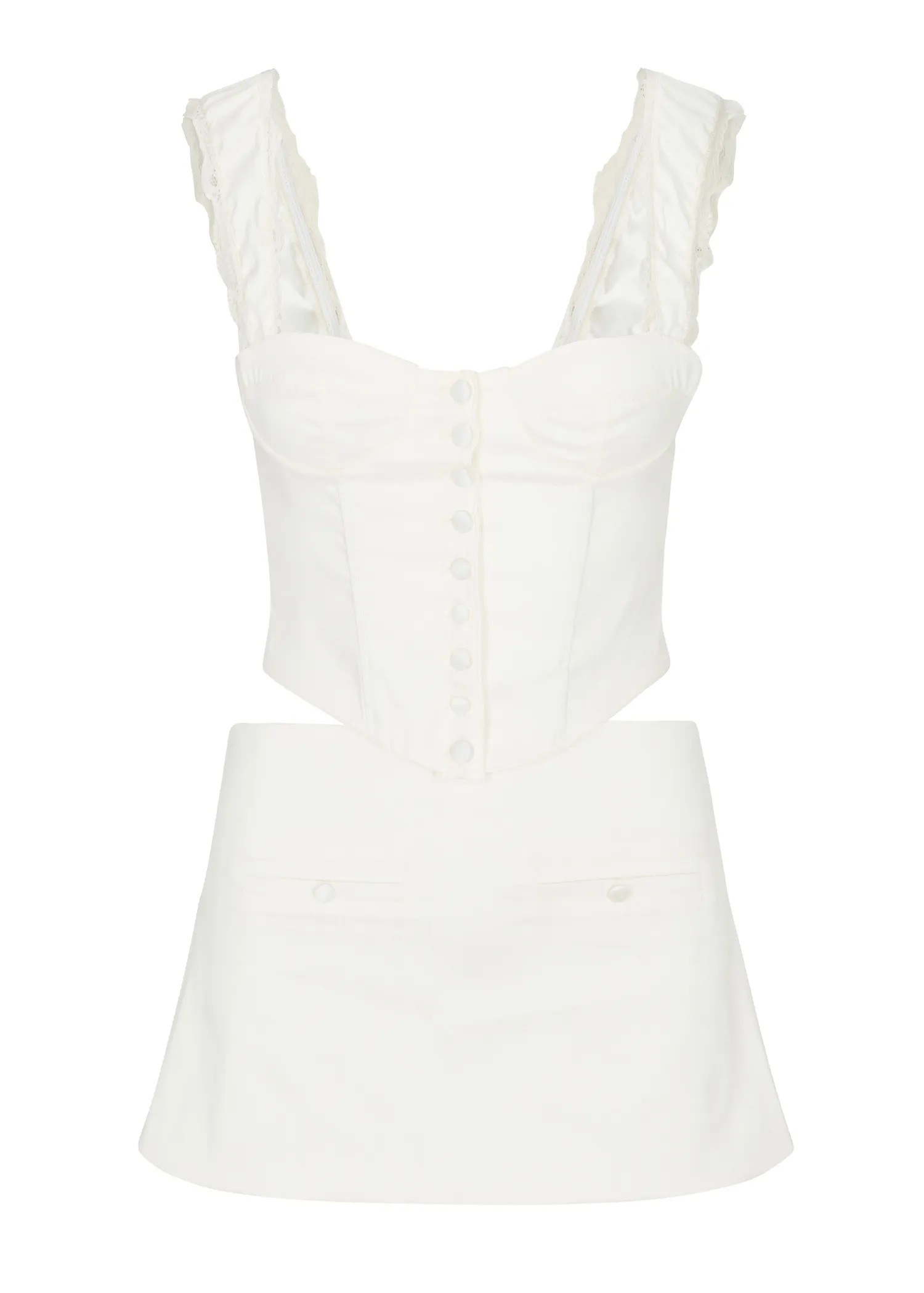 Amour Mini Skirt | Ivory