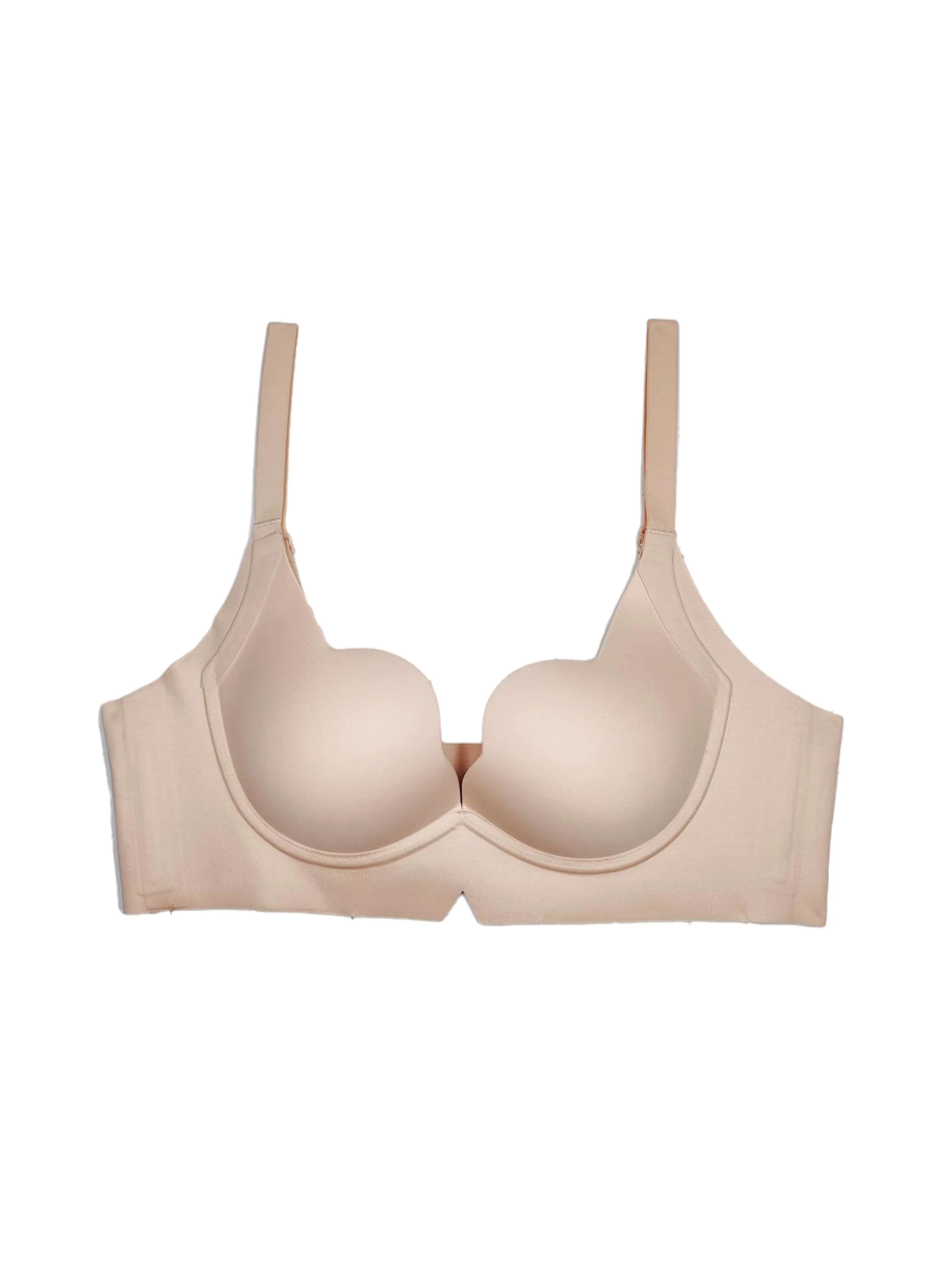 Anti-Gravity, Thin Peach-Cup, Wire-Free Seamless Lingerie