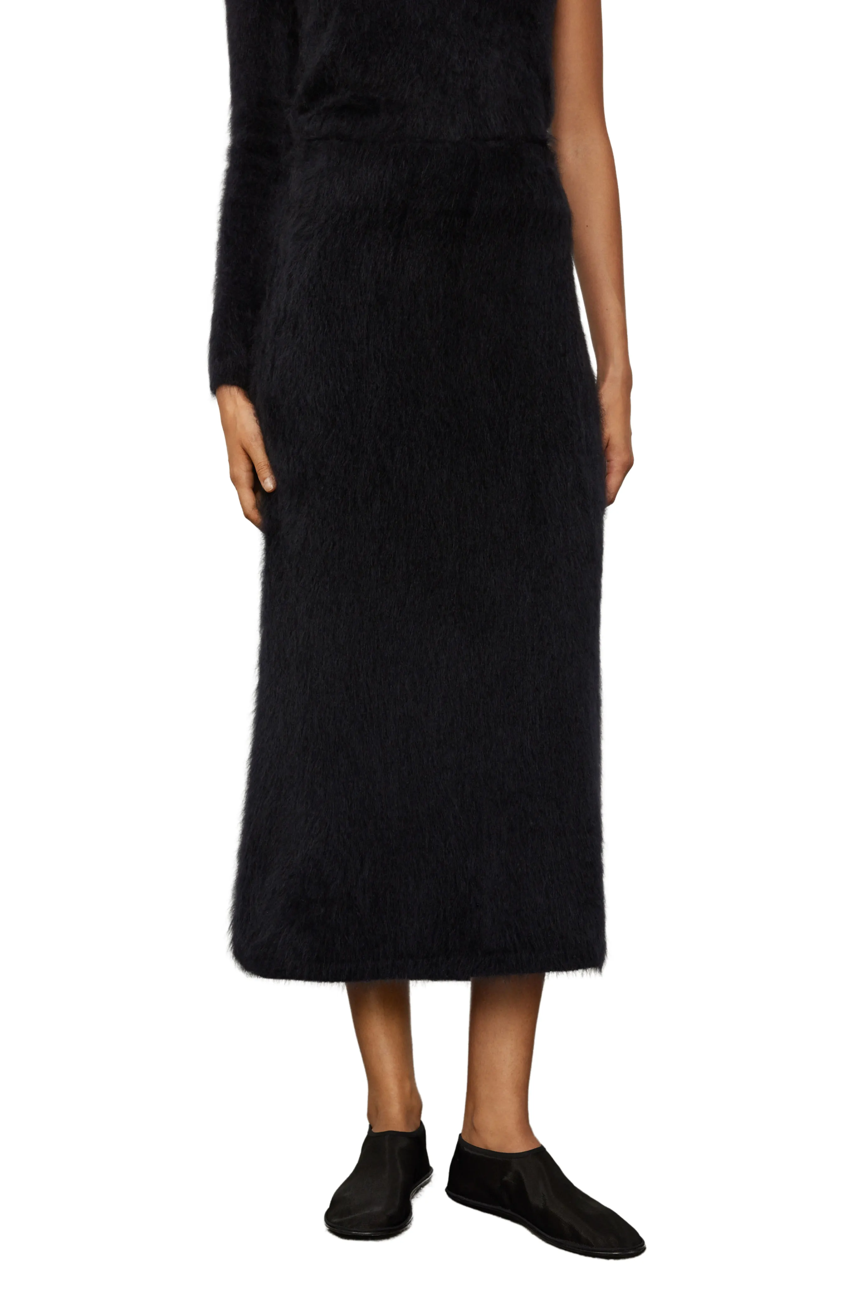 Asta Black Midi Skirt