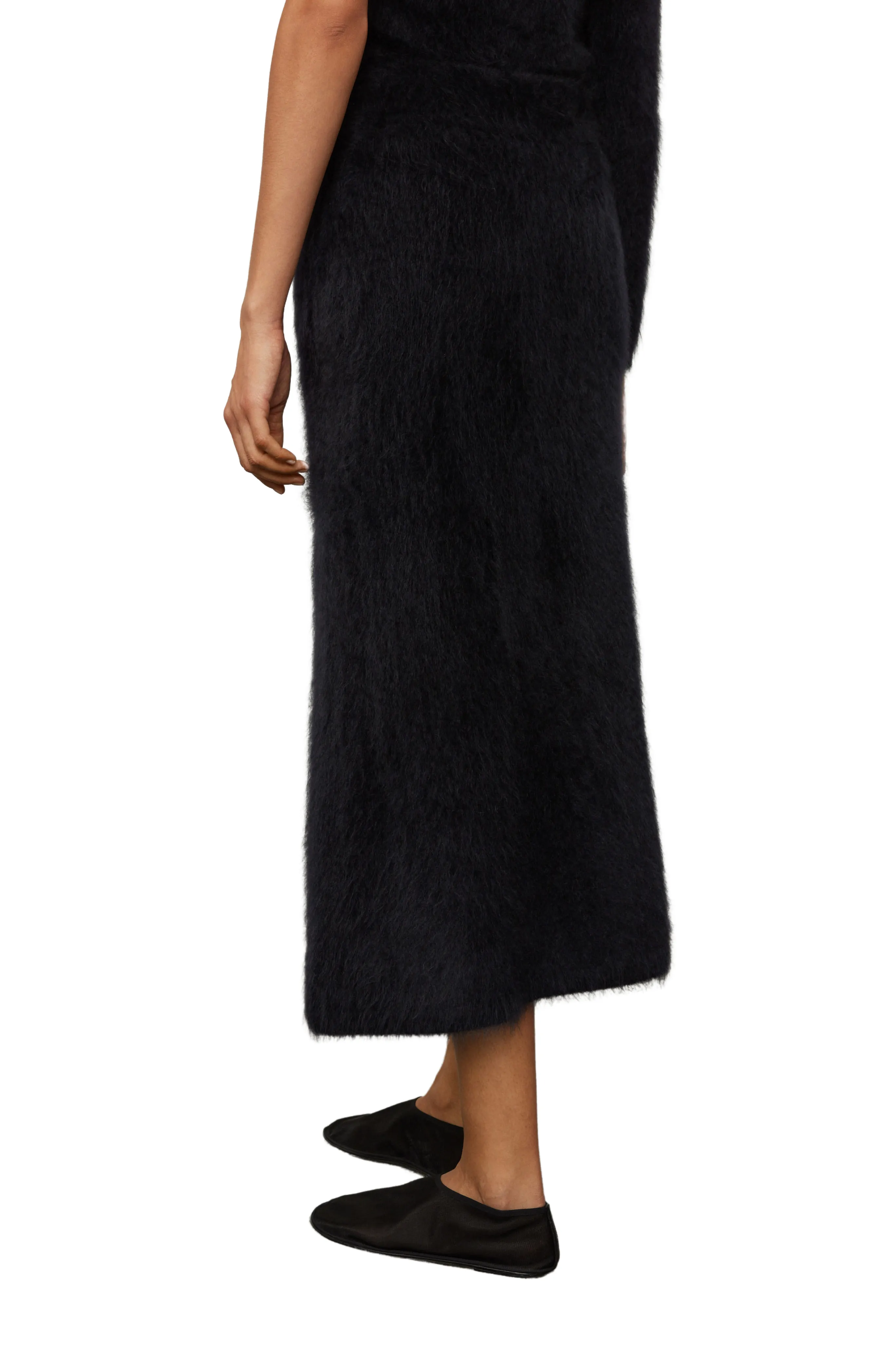 Asta Black Midi Skirt