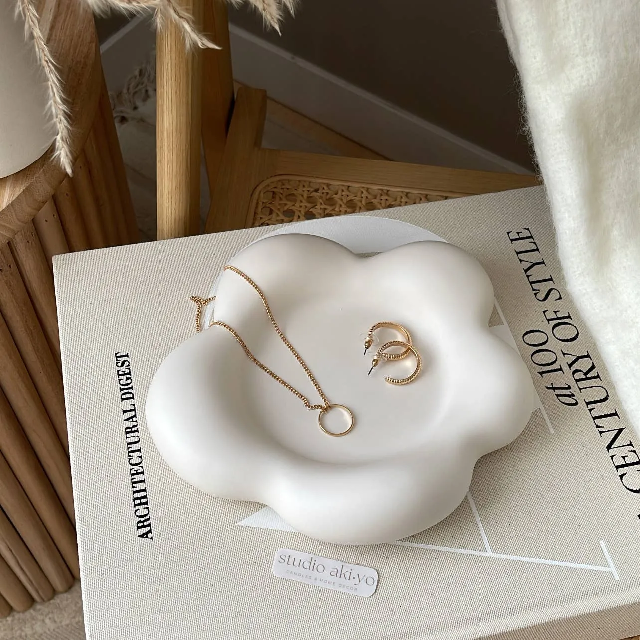 Asymmetrical Flower Trinket Tray | Catch-All Jewelry Tray