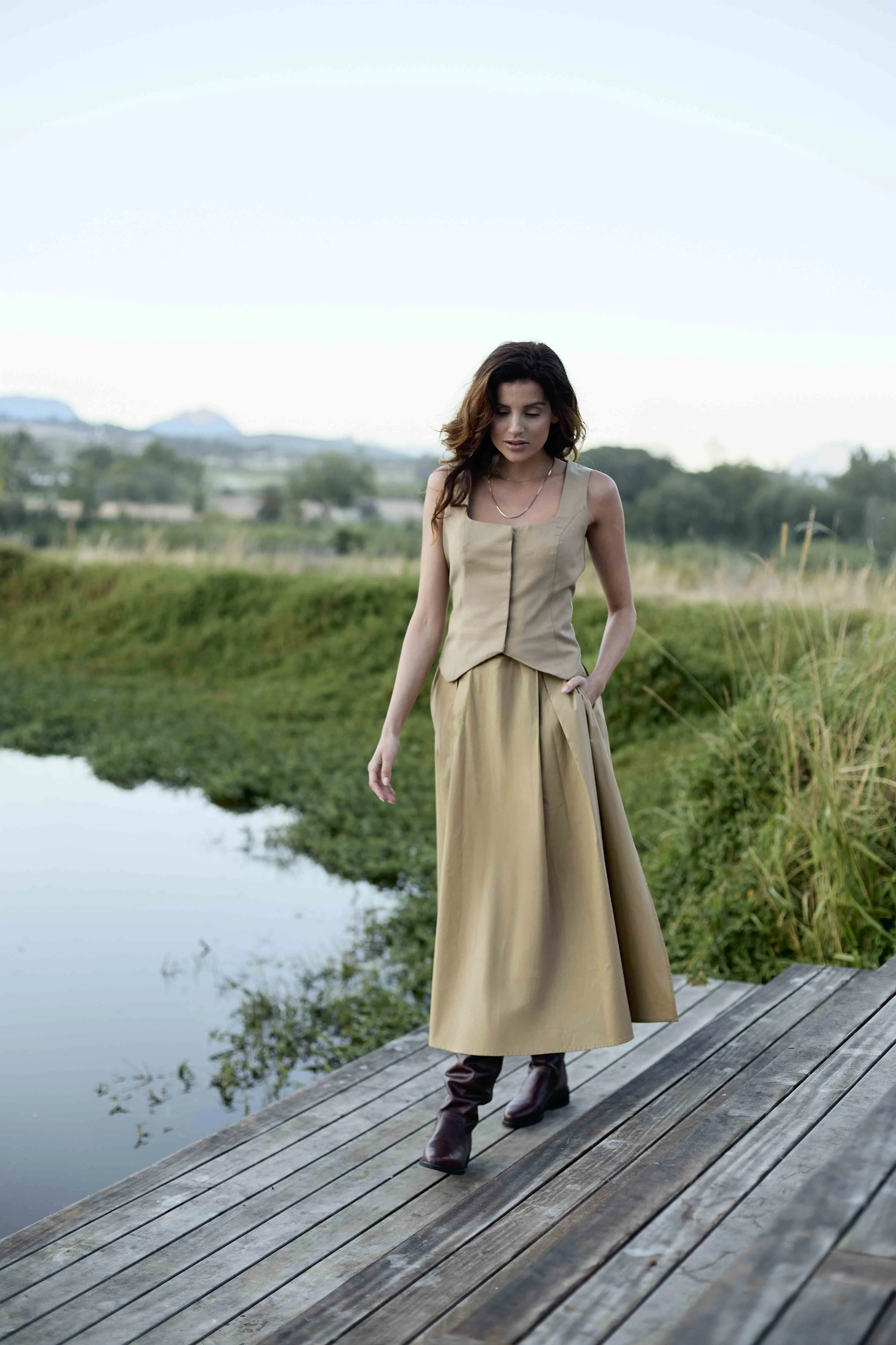 Audrey Skirt | Sandstone