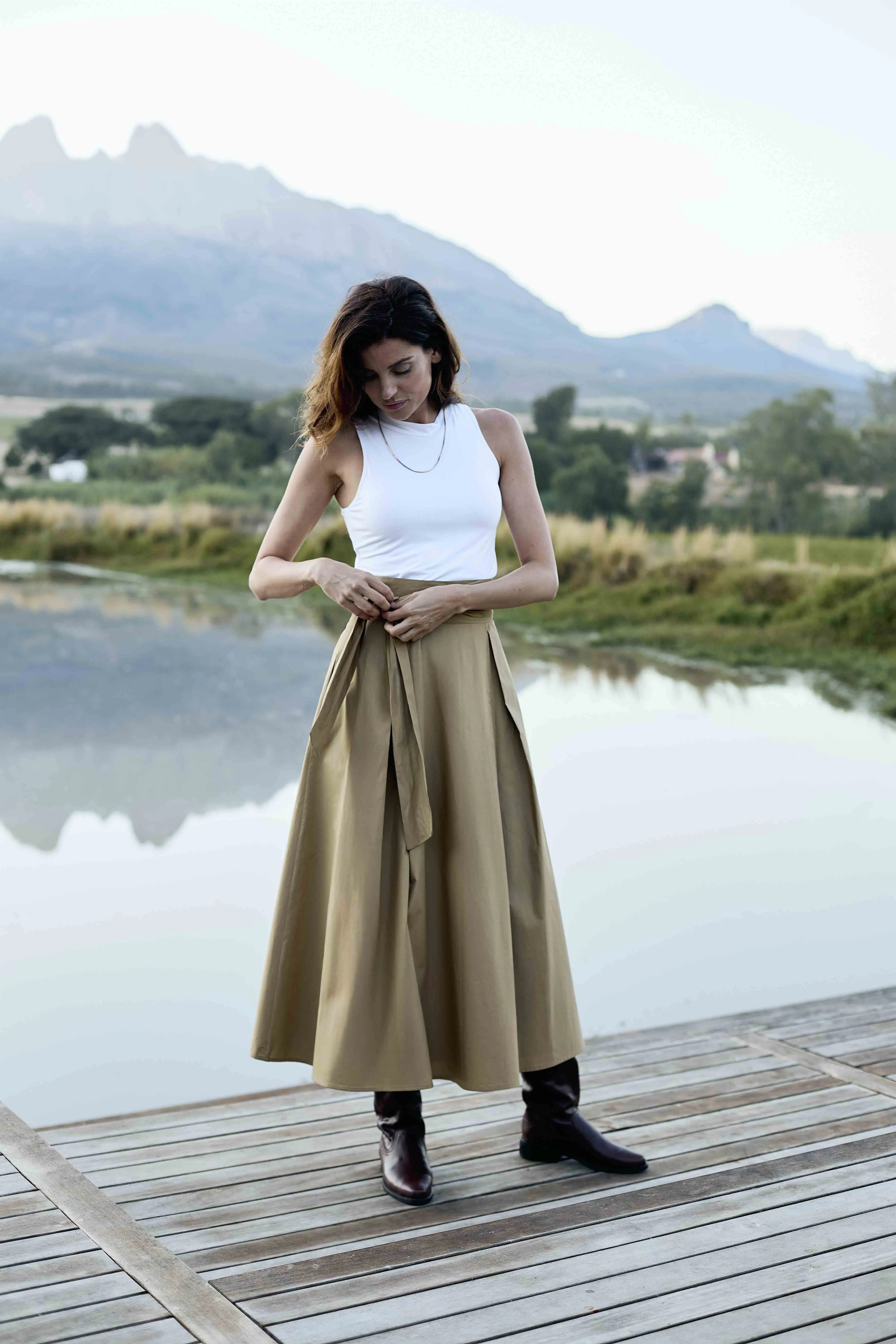 Audrey Skirt | Sandstone