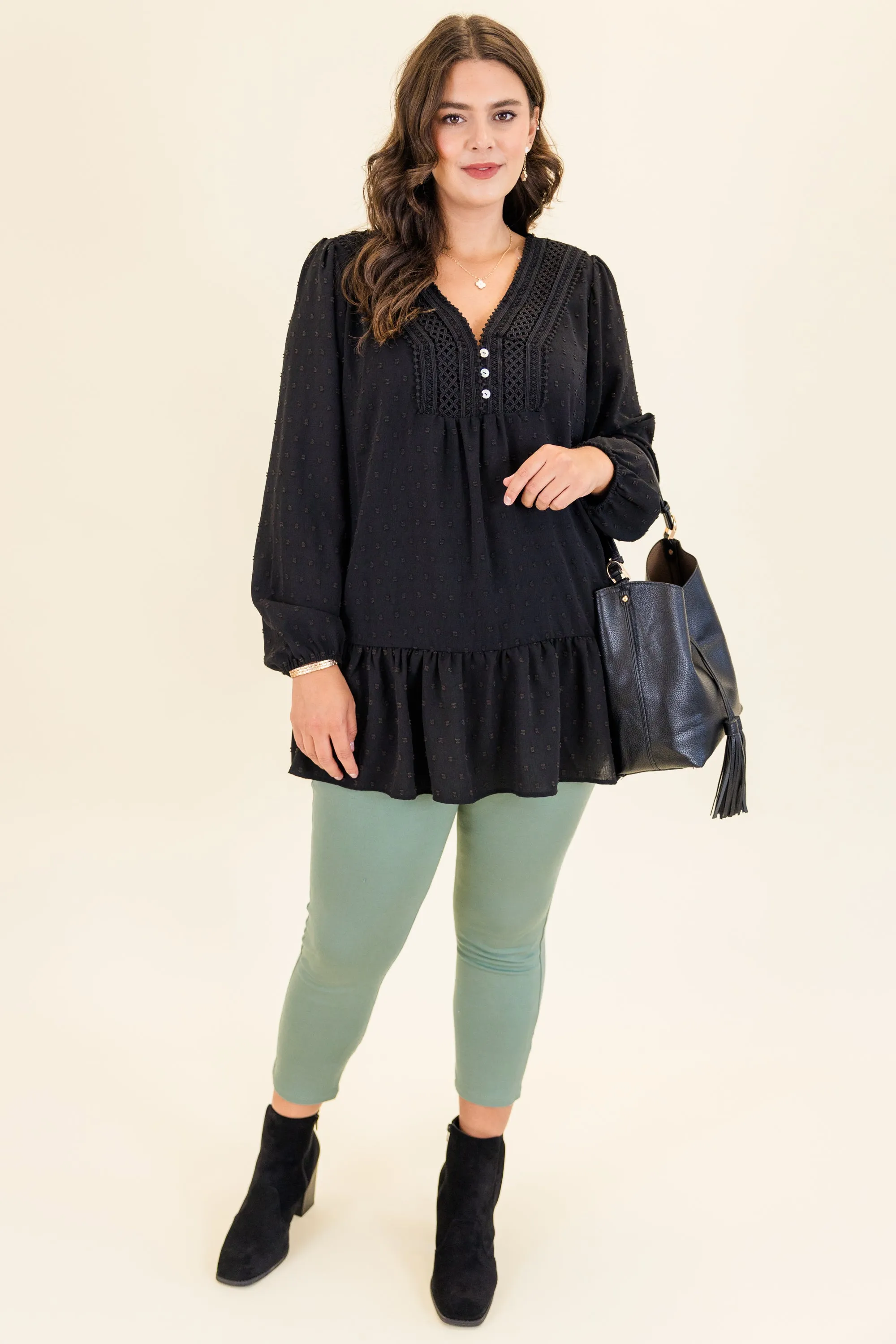 Be Mine For The Night Top, Black