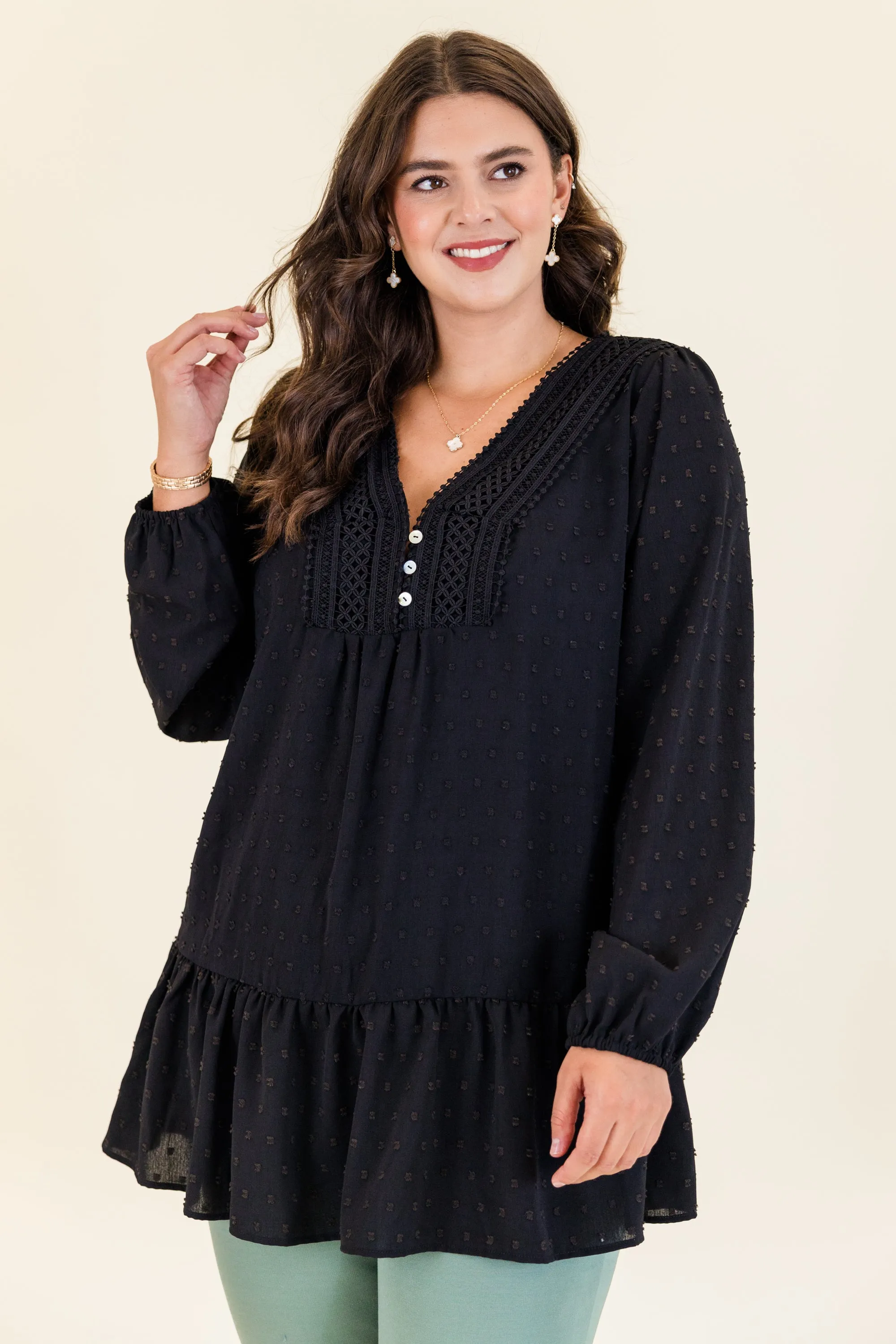 Be Mine For The Night Top, Black
