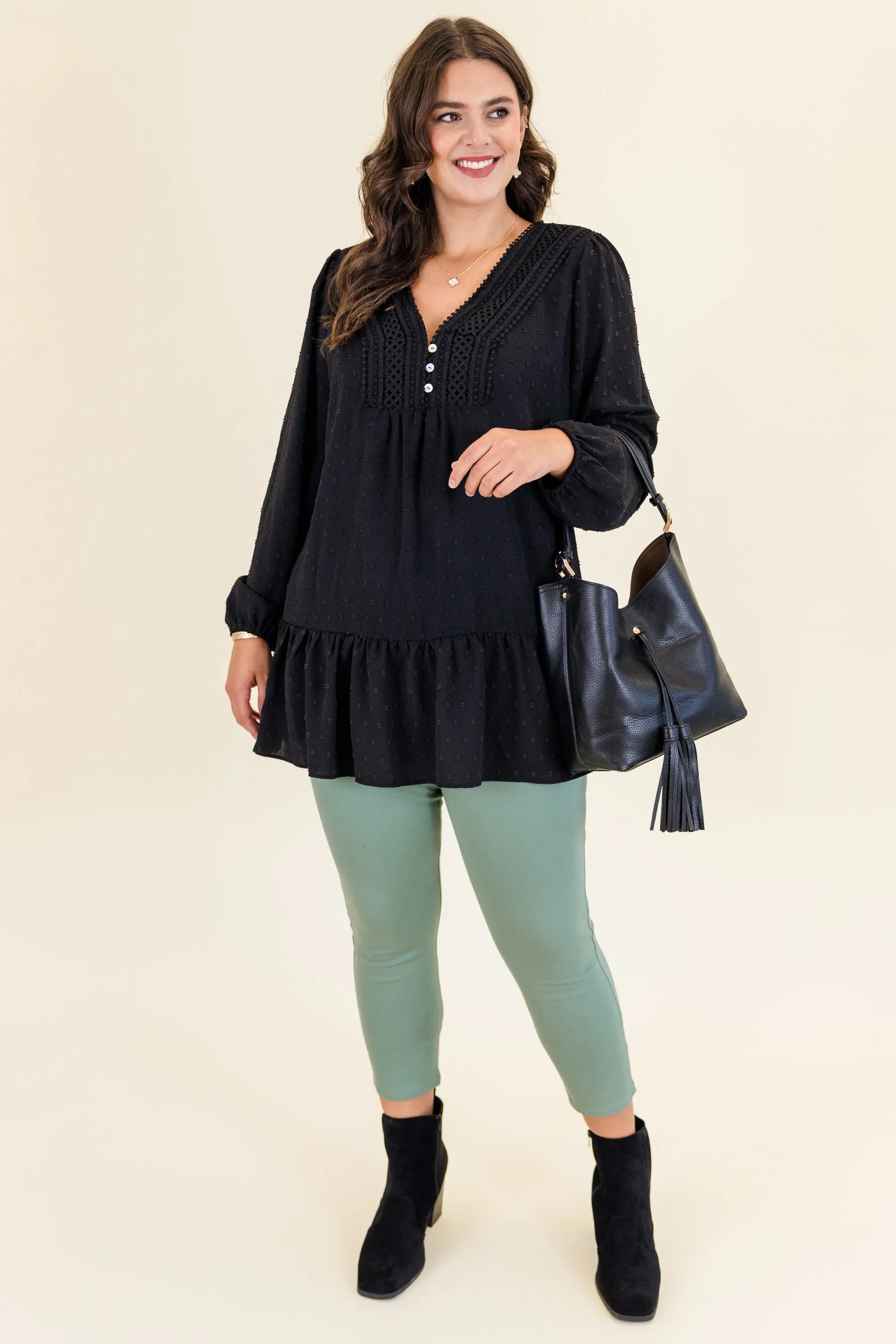 Be Mine For The Night Top, Black