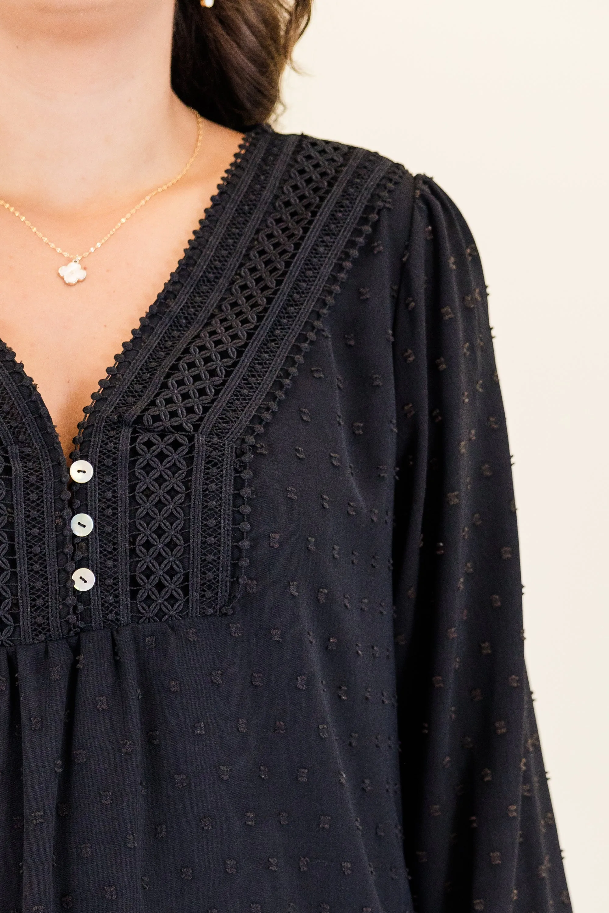 Be Mine For The Night Top, Black