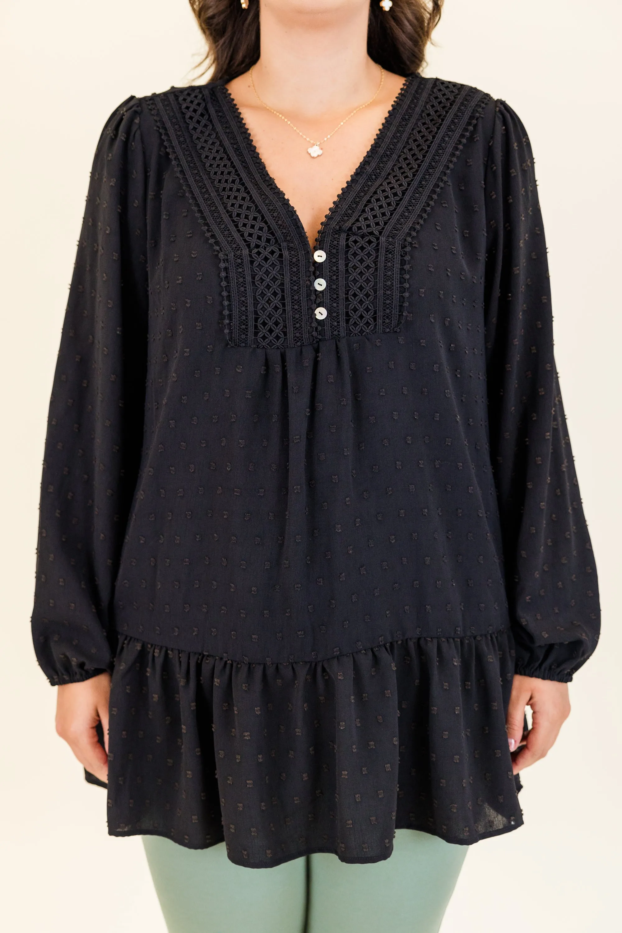 Be Mine For The Night Top, Black