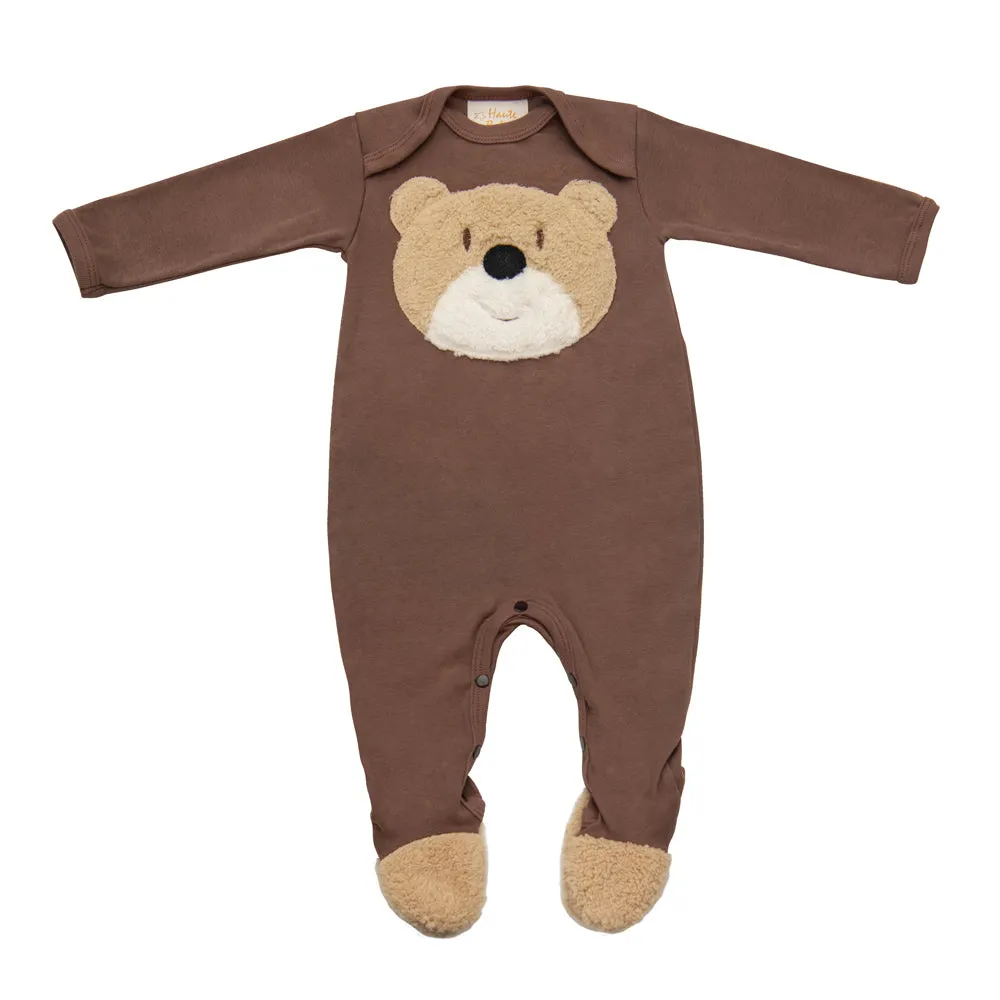 Bear Wear Footie-Brown