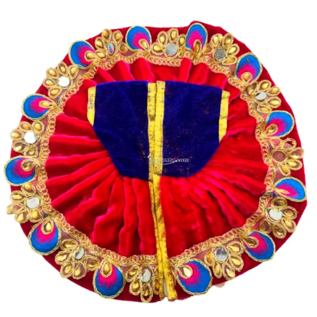 Beautiful velvet Dress For Laddu Gopal