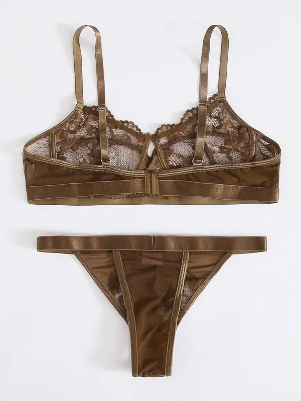 Beauty Of Brown Lingerie Set