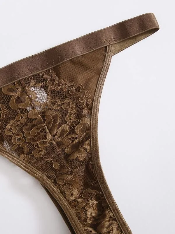 Beauty Of Brown Lingerie Set