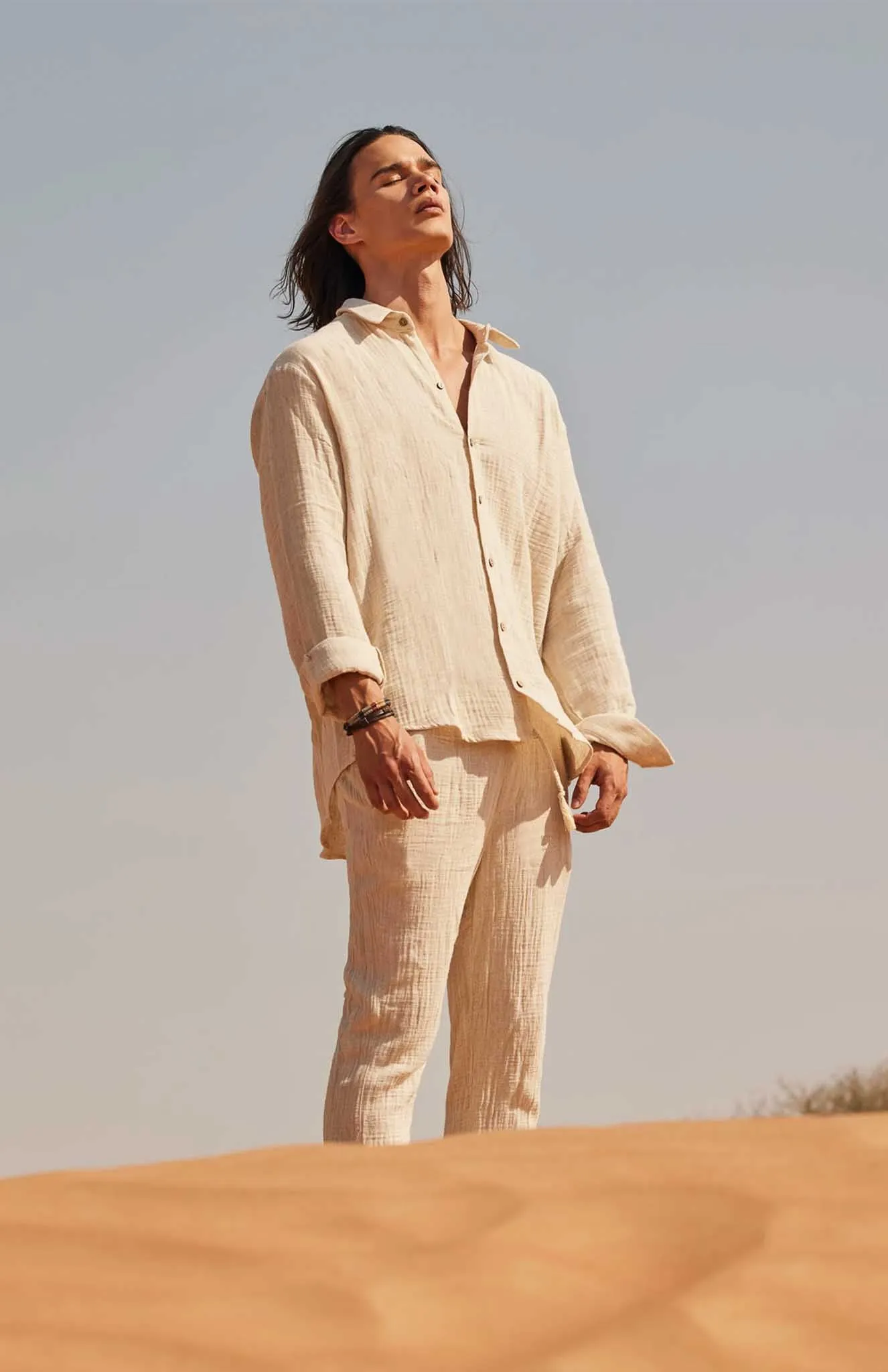 Beige Co-ord Set | Cotton Linen Blend