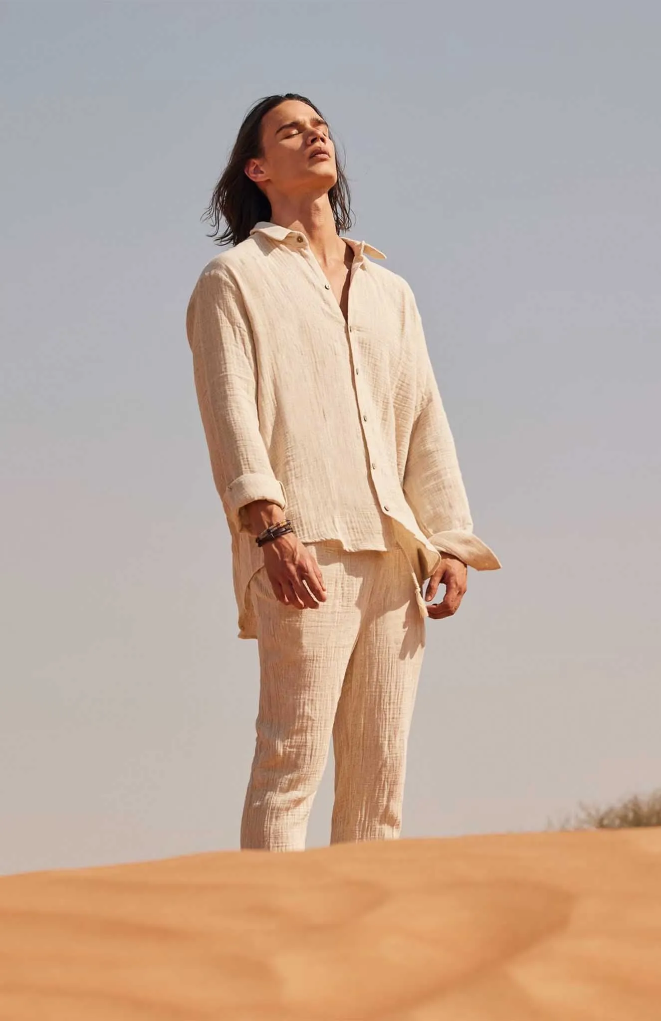 Beige Co-ord Set | Cotton Linen Blend