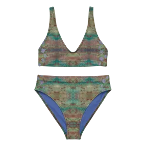 Bikini High-Waisted Recycled (Her/Muliebris)(Grail Night Flower Dapple) RJSTH@Fabric#4 RJSTHS2020 RJS