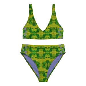 Bikini High-waisted Recycled (Her/Muliebris)(Grail Night Flower Dapple) RJSTH@Fabric#5 RJSTHS2020 RJS