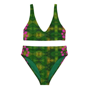Bikini High-Waisted Recycled (Her/Muliebris)(Grail Night Flower Dapple) RJSTH@Fabric#7 RJSTHS2020 RJS