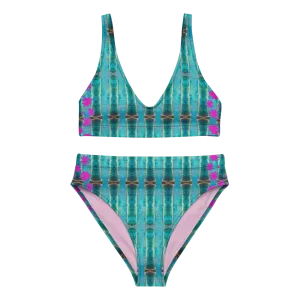 Bikini High-Waisted Recycled (Her/Muliebris)(Grail Night Flower Dapple) RJSTH@Fabric#8 RJSTHS2020 RJS