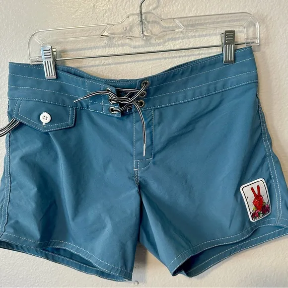 Birdwell federal Blue Swim Shorts 405 BOARDSHORTS surf women’s sz 2 $85 beach