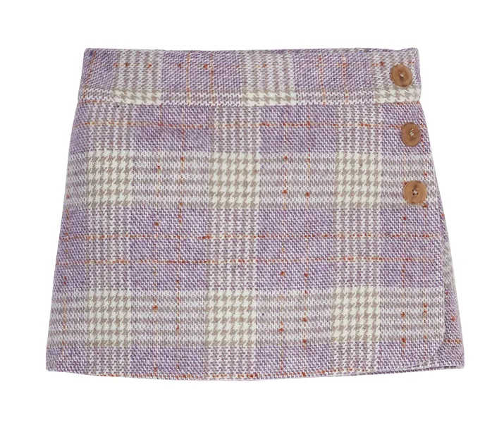 Bisby Mini Skort - Lilac Tweed