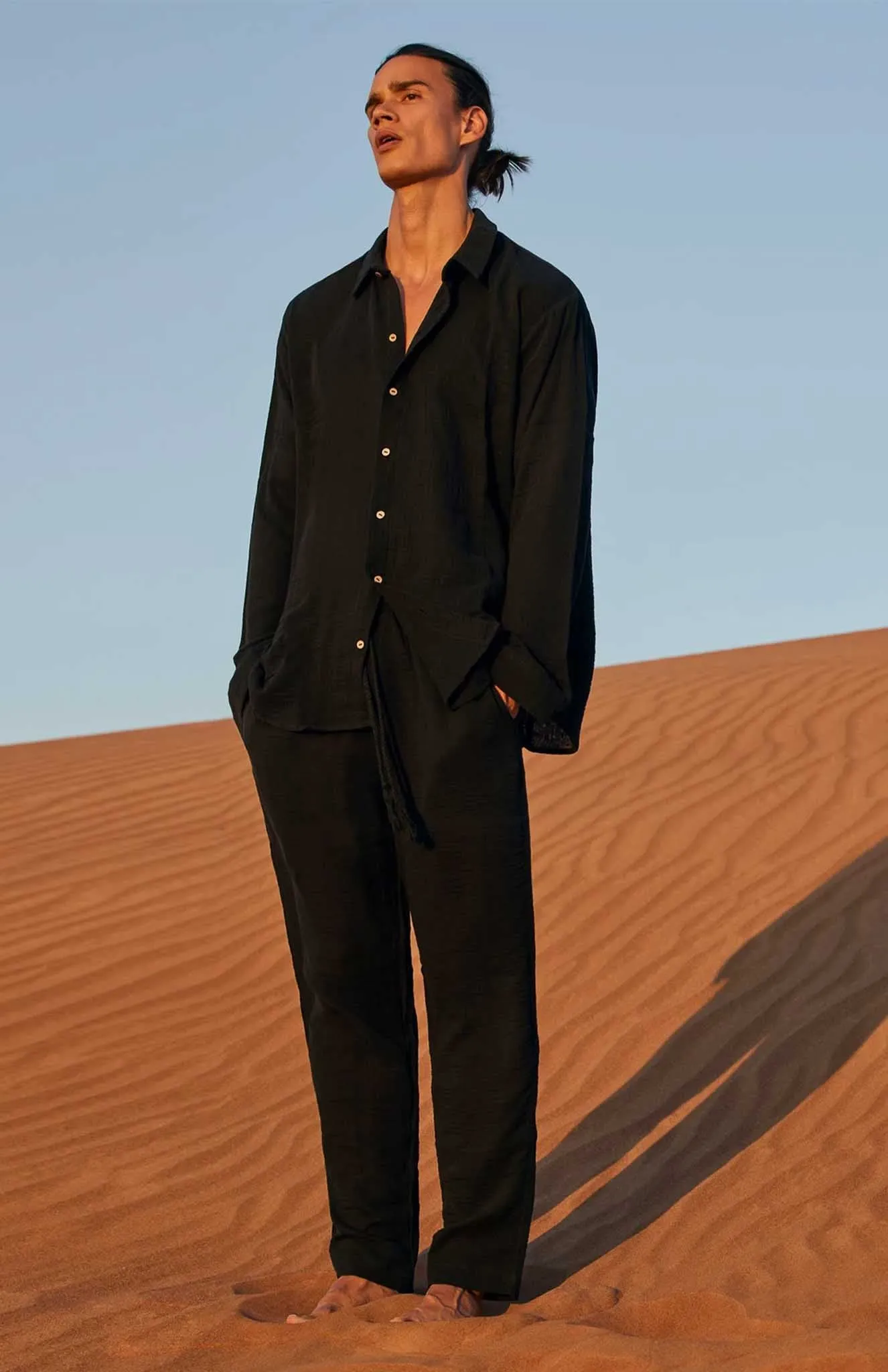 Black Co-ord Set | Cotton Linen Blend