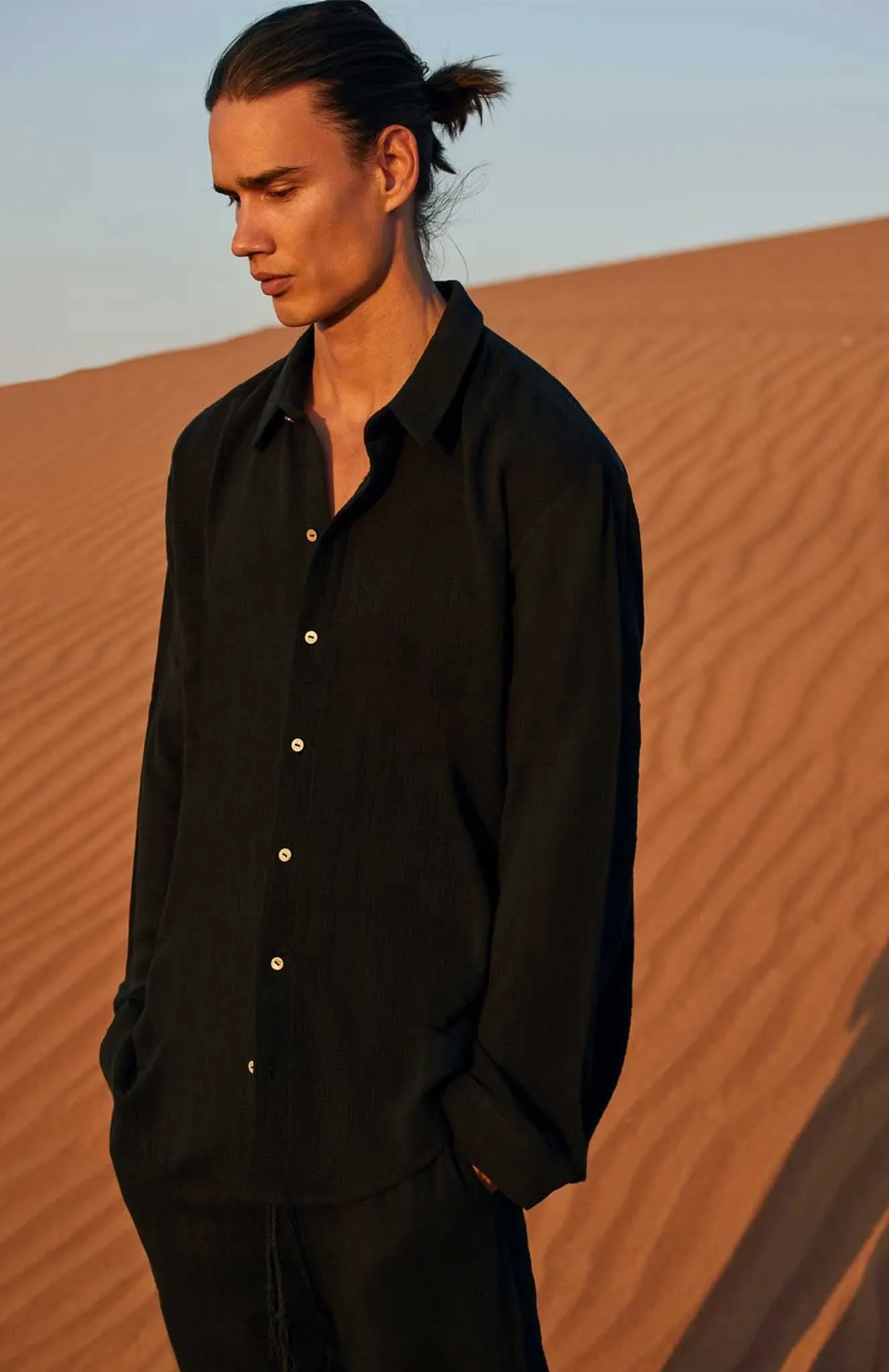 Black Co-ord Set | Cotton Linen Blend