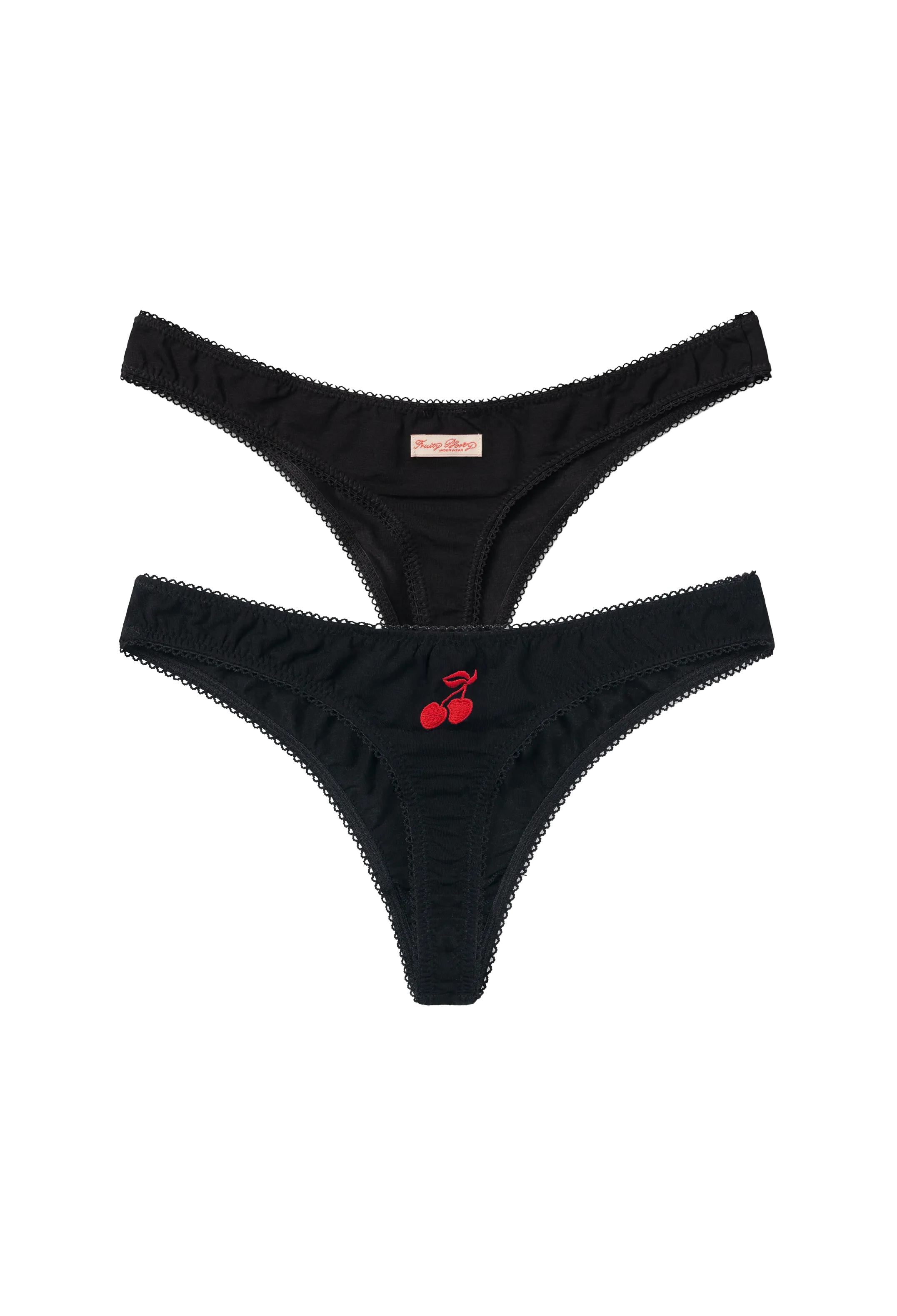 Black Commando Thong Duo