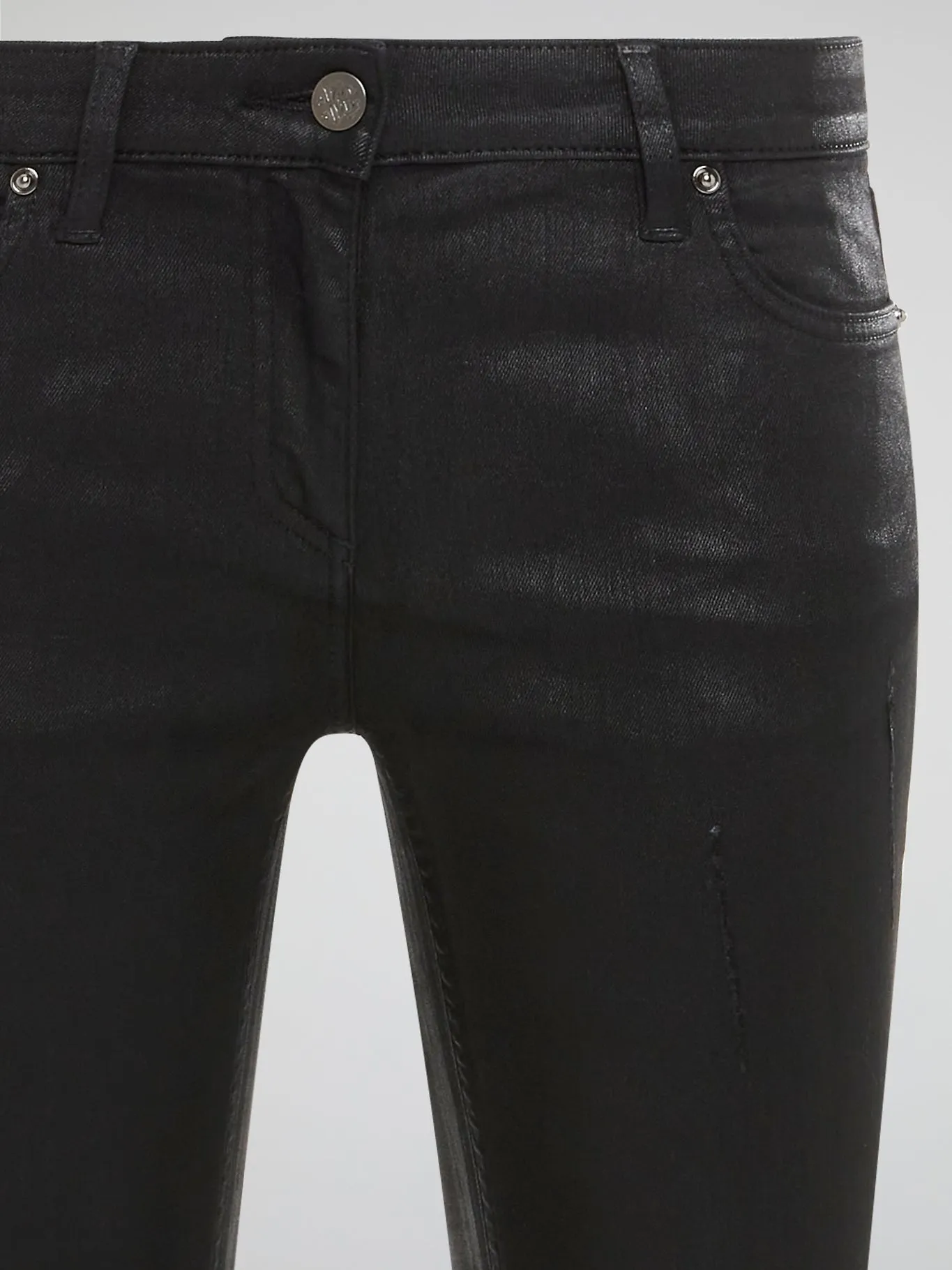 Black Distressed Skinny Jeans