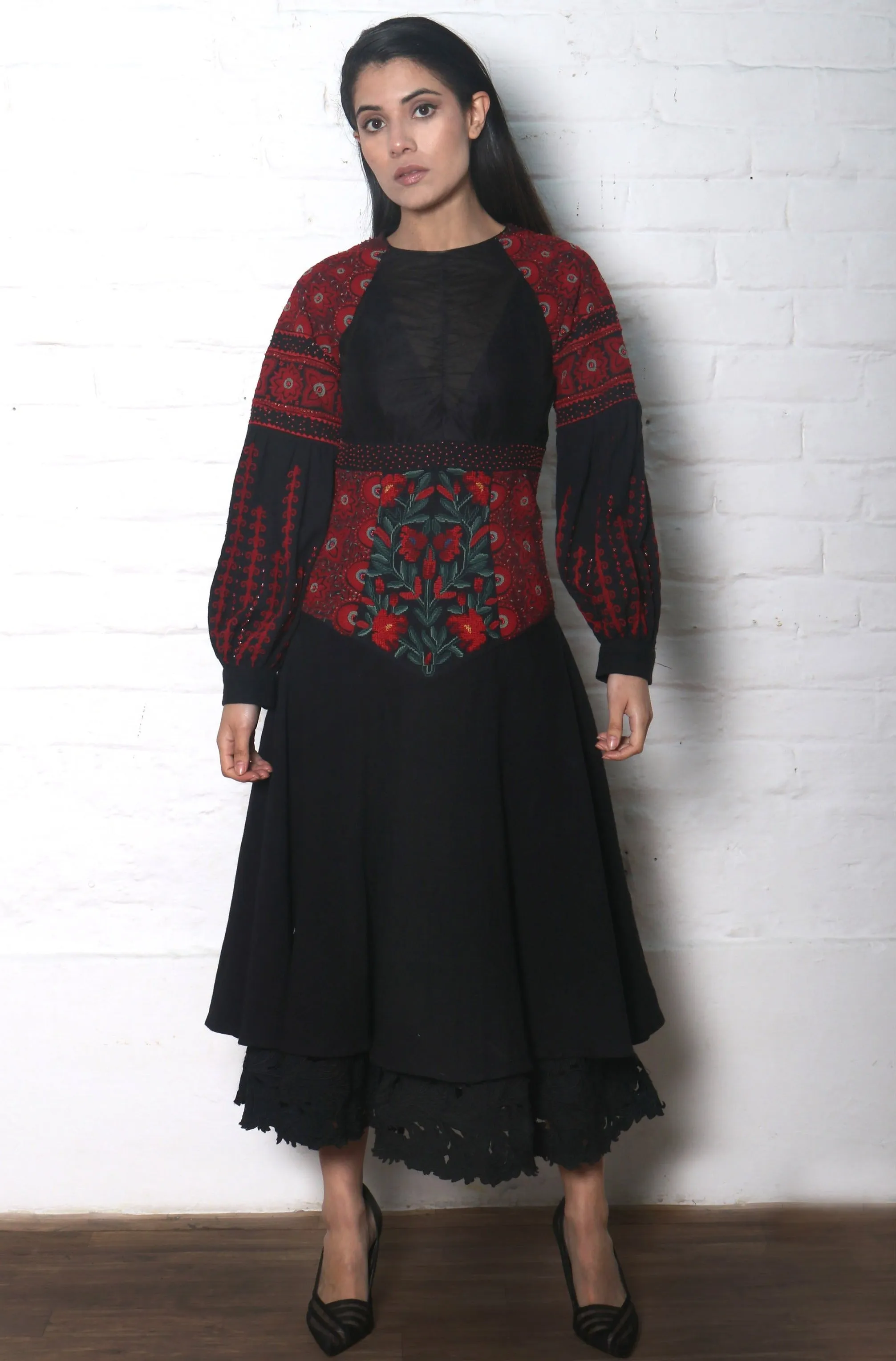 Black Kala Cotton Dress