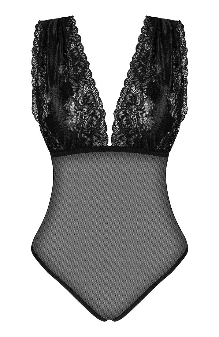 Black lingerie bodysuit - Veronica