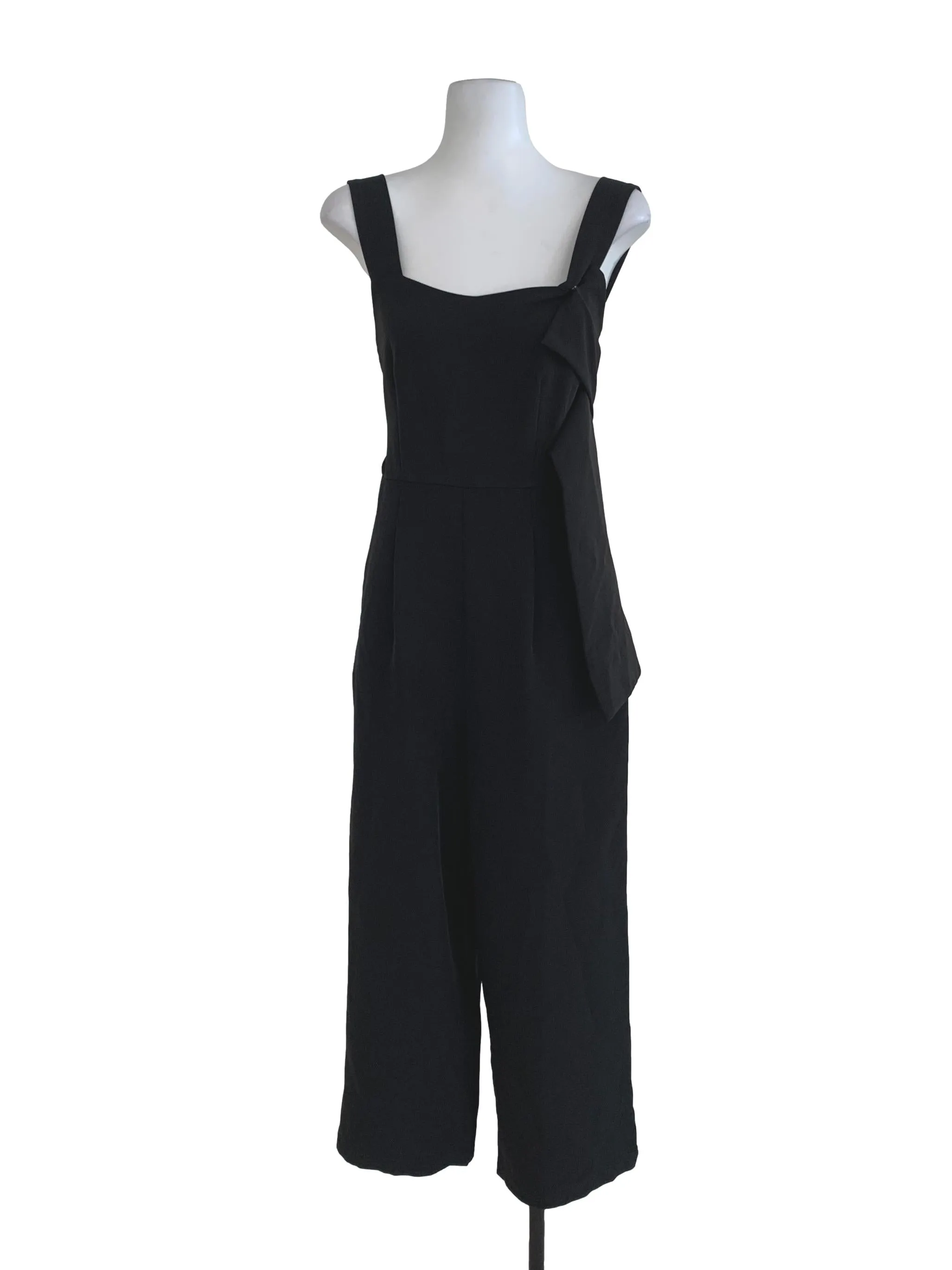 Black Plain Jumpsuit