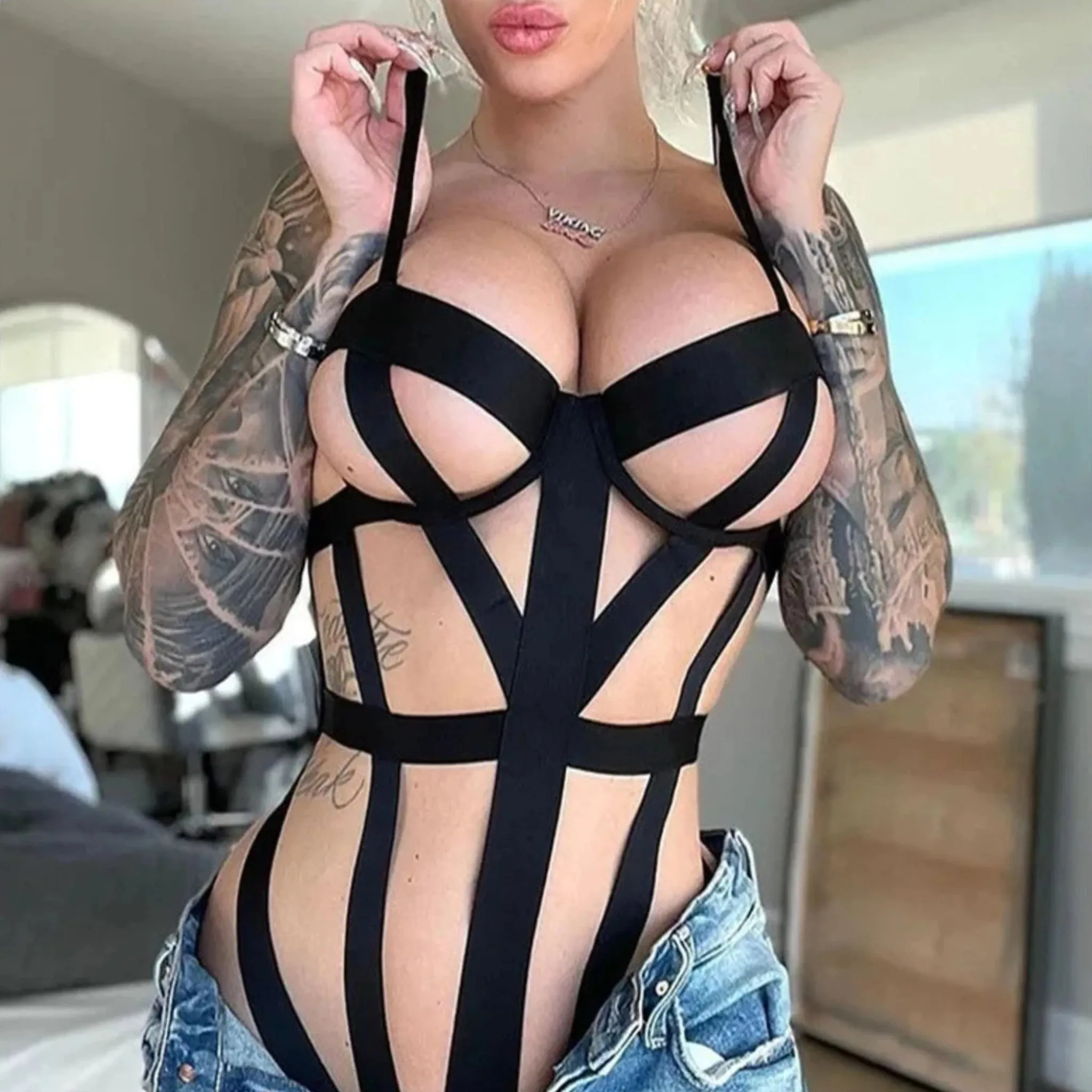Bodysuit Harness Lingerie