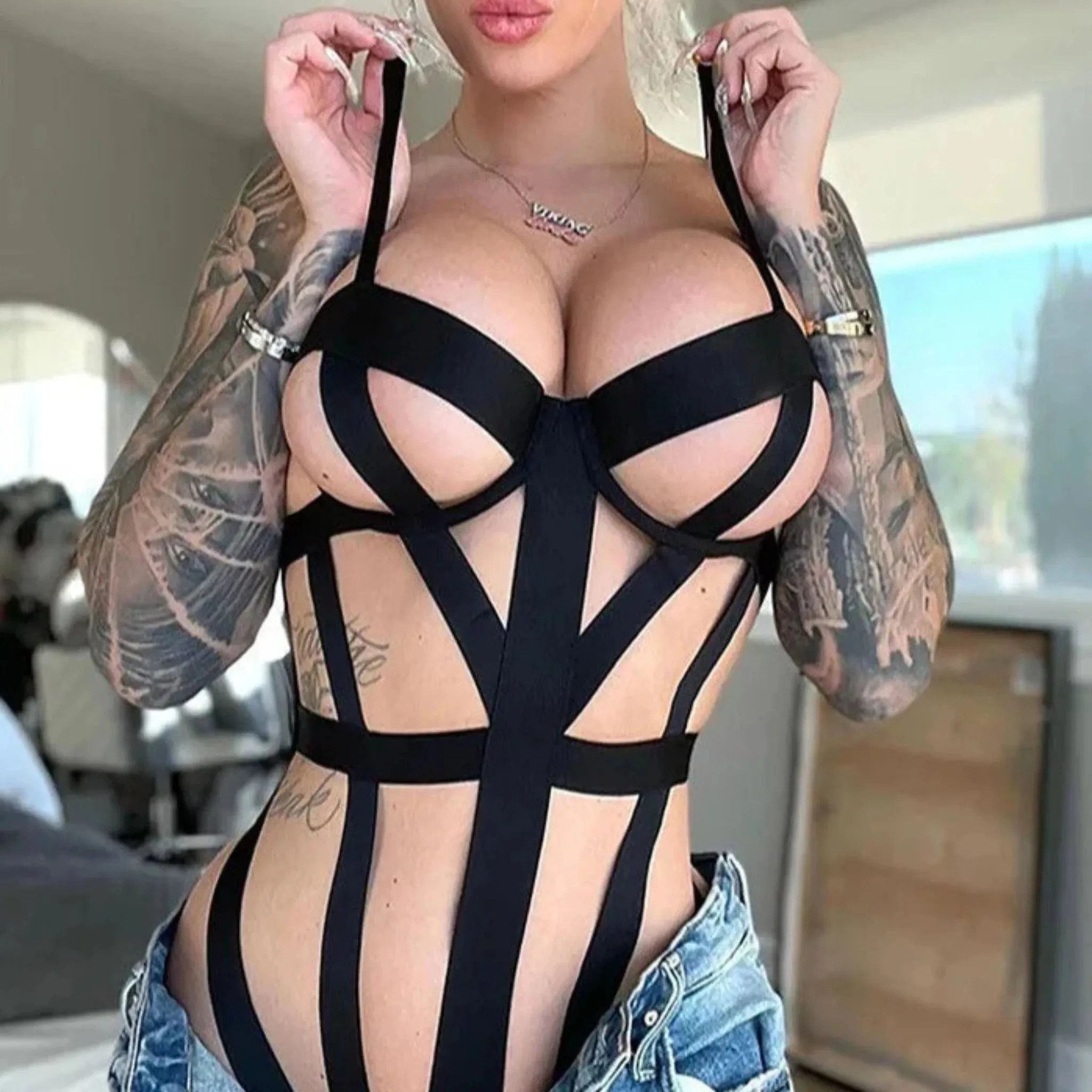 Bodysuit Harness Lingerie